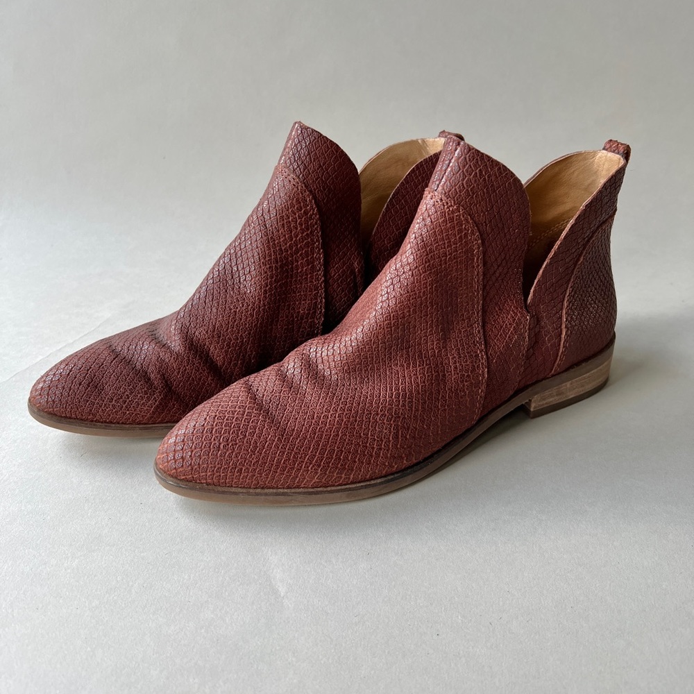 Lucky Brand Leather Ankle Booties